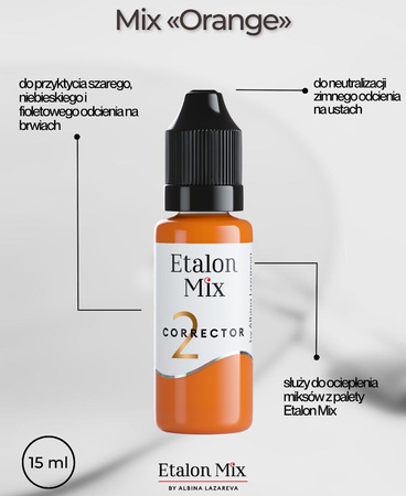 PIGMENT ETALON MIX POMARAŃCZOWY 5 ML