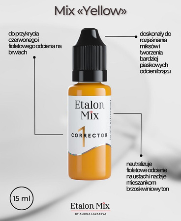 PIGMENT ETALON MIX ŻÓŁTY 5 ML