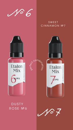 ETALON MIX 6 PUDROWA RÓŻĄ 5 ML